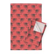 Art Deco Grey Cranes - Living Coral