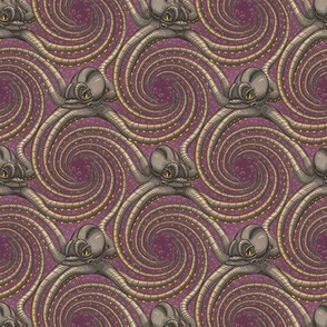 ★ KRAKEN ' ROLL ★ Purple - Tiny Scale / Collection : Kraken ' Roll – Steampunk Octopus Print