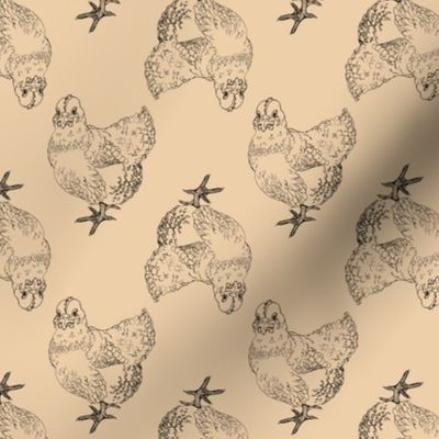 Hens on Tan by ArtfulFreddy
