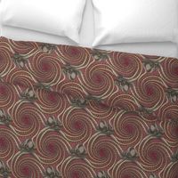 ★ KRAKEN ' ROLL ★ Burgundy Red - Large Scale / Collection : Kraken ' Roll – Steampunk Octopus Print