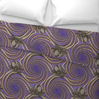 ★ KRAKEN ' ROLL ★ Violet - Jumbo Scale / Collection : Kraken ' Roll – Steampunk Octopus Print