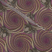 ★ KRAKEN ' ROLL ★ Purple - Small Scale / Collection : Kraken ' Roll – Steampunk Octopus Print