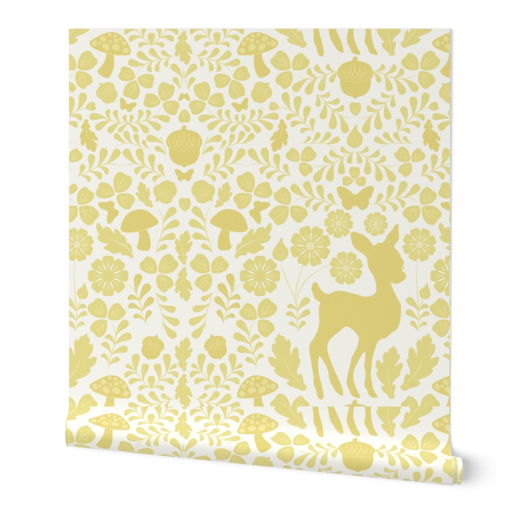 Woodland Deer (on Yellow)