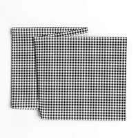 1/4" black and white plaid -C18BS