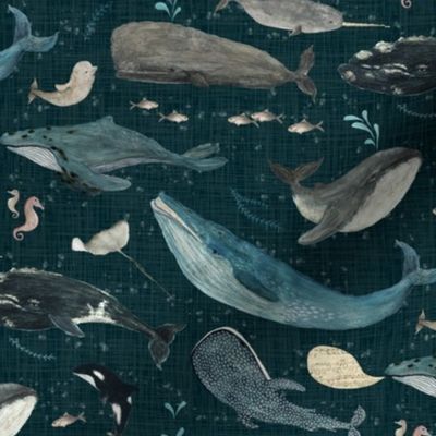 Whale's song dark blue {small}