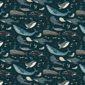 Whale's song dark blue {small}