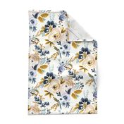 Victoria Floral blue mustard