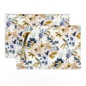 Victoria Floral blue mustard