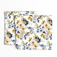 Victoria Floral blue mustard