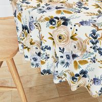 Victoria Floral blue mustard