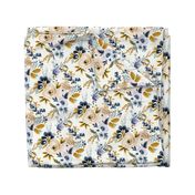 Victoria Floral blue mustard