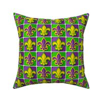 Mardis Gras Fleur de Lyse Patchwork