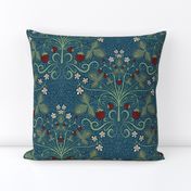 Victorian Strawberrries - blue