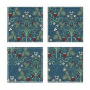 Victorian Strawberrries - blue