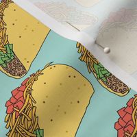 tacos on teal