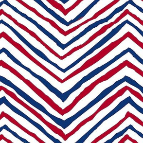 Patriots navy red chevron zig zag july 4th independence day