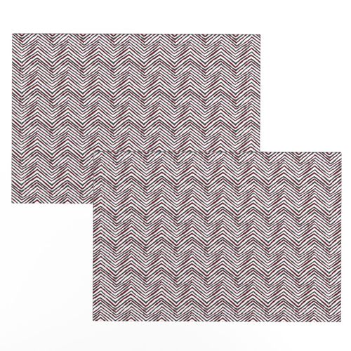 maroon and gray zig zag chevron