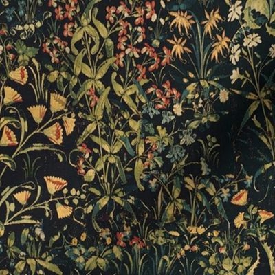 The Unicorn Floral Tapestry ~ Spring Night