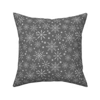 Snowflakes - steel gray