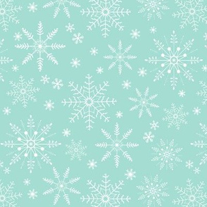 Snowflakes - mint