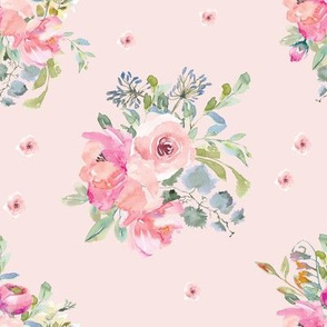 8" Blushing Beauty Florals // Blush