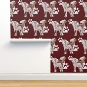 chinese crested dogs fabric