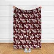 chinese crested dogs fabric