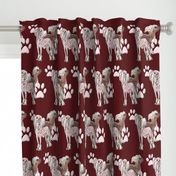 chinese crested dogs fabric