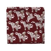 chinese crested dogs fabric