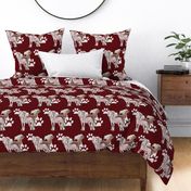 chinese crested dogs fabric