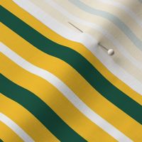 Gold Green and White Vertical Stripes