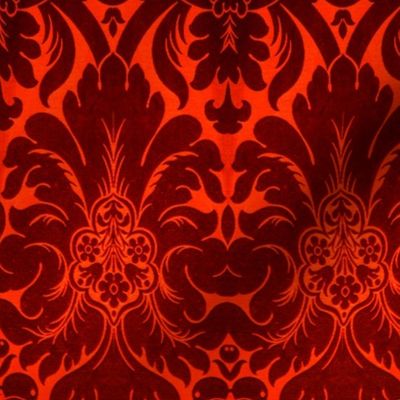 Damask Pattern in Red