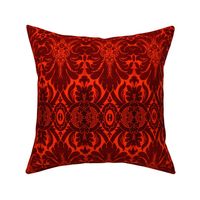 Damask Pattern in Red