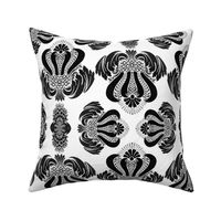 Damask in Black and White