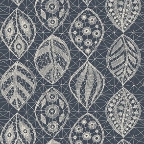 Lace Leaves - Natural, Midnight