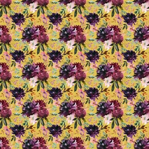 4" Whisper Fall Florals // Anzac Yellow
