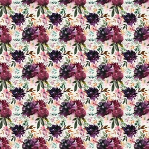 4" Whisper Fall Florals // Spring Wood