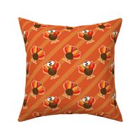 THANKSGIVING Turkey With Stripes Orange Thanksgiving Funny CUTE