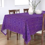 mud cloth gold on purple 