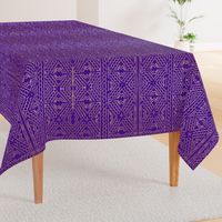 mud cloth gold on purple 