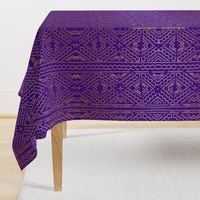 mud cloth gold on purple 