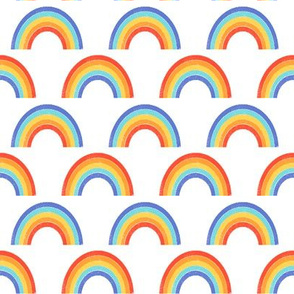 rainbows - girls, rainbow, cute, girls, nursery, baby, rainbow fabric - original