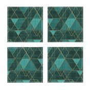 Mod Triangles Emerald Teal