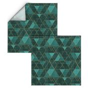 Mod Triangles Emerald Teal