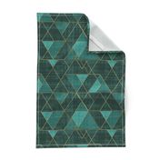 Mod Triangles Emerald Teal