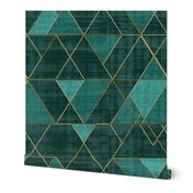 Mod Triangles Emerald Teal