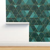 Mod Triangles Emerald Teal