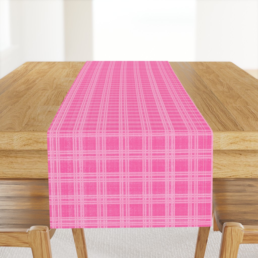 Pink Plaid, Elegant Holiday, XL