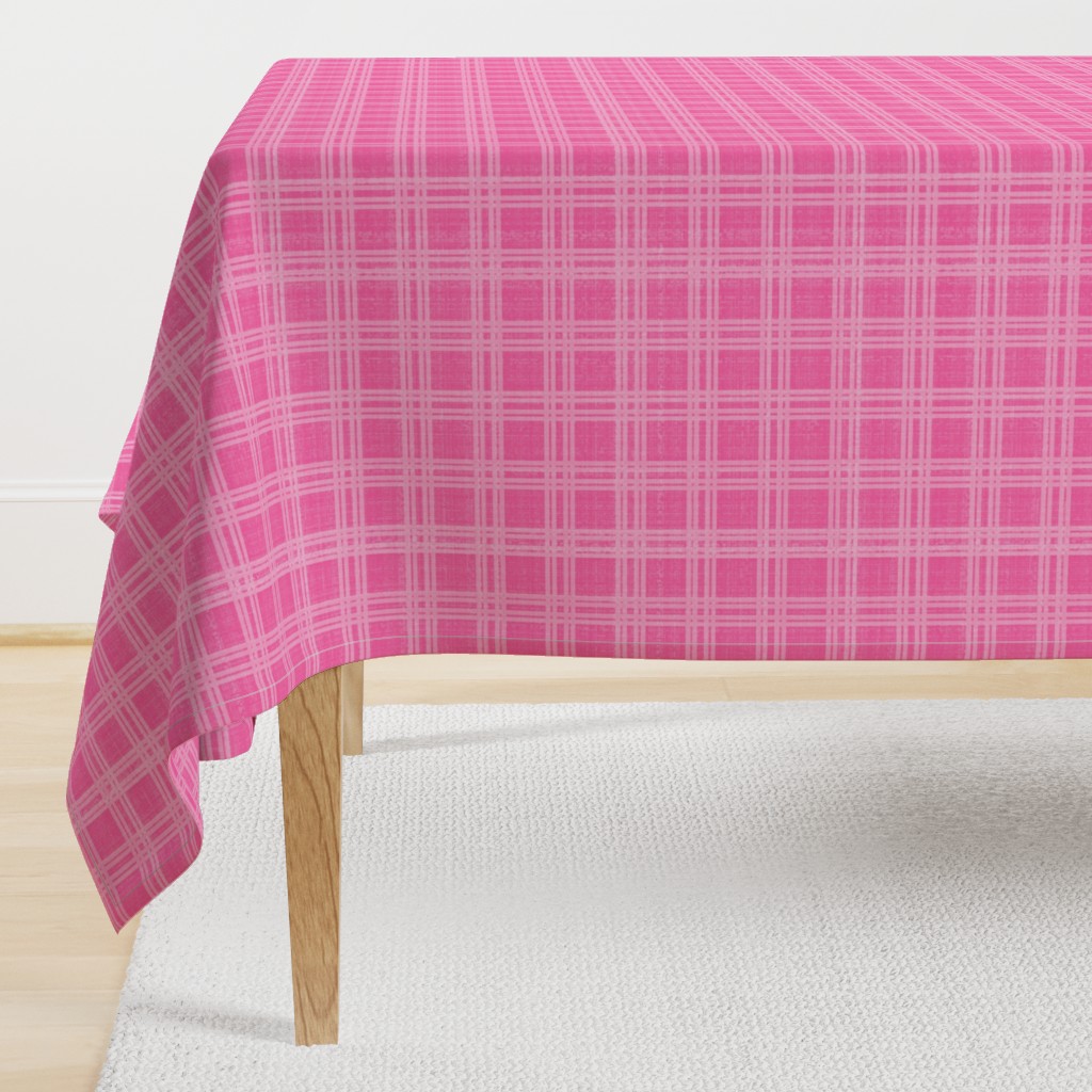 Pink Plaid, Elegant Holiday, XL