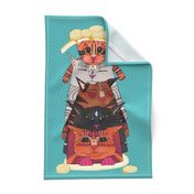 PANCATS tea towel